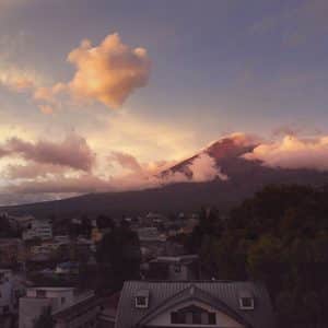 車窓からの富士山